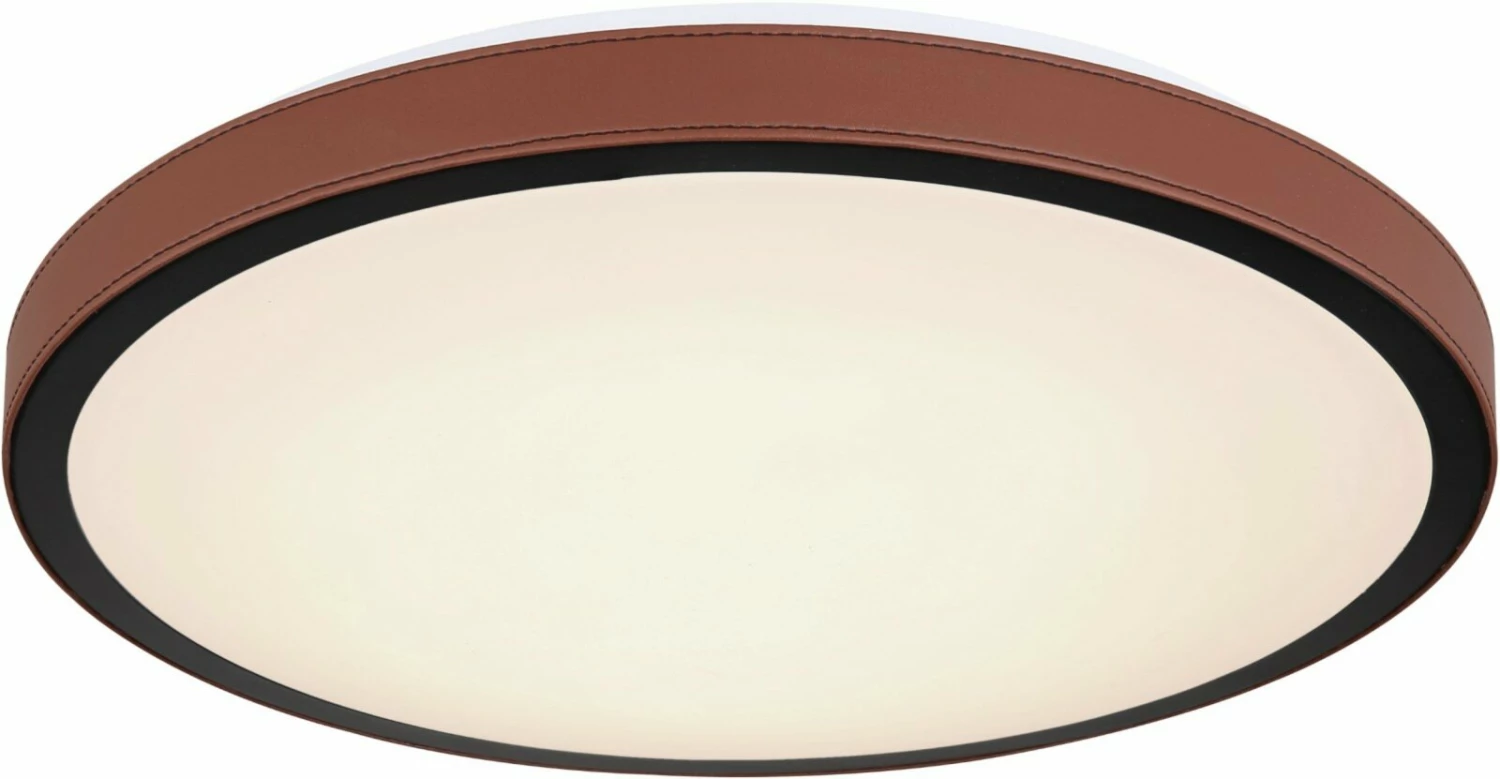 LED-Deckenleuchte - braun-schwarz-weiß - Ø 42 cm