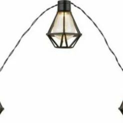 LED-Lichterkette - schwarz - Außenleuchte - 230 cm