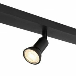 Deckenstrahler - schwarz matt - Metall - 40 cm