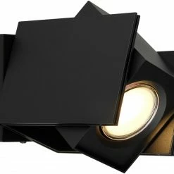 Wandstrahler - schwarz matt - Metall - schwenkbar