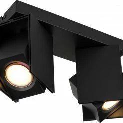 Wandstrahler - schwarz matt - Metall - schwenkbar