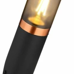 Außenleuchte - anthrazit-Kupfer - Edelstahl - 41 cm