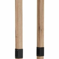 Stehlampe - natur-anthrazit-schwarz matt - 155 cm