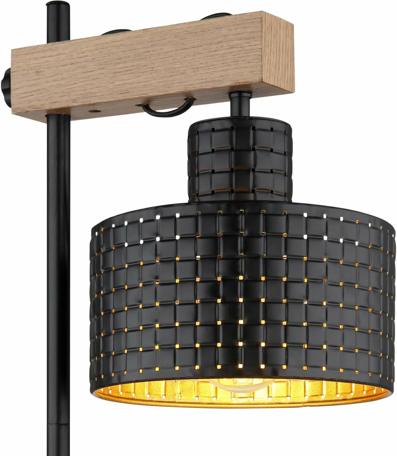 Tischlampe - natur-goldfarben-schwarz matt - 55 cm – Bild 3