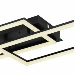 LED-Deckenleuchte - schwarz matt - mit Fernbedienung - 101 cm