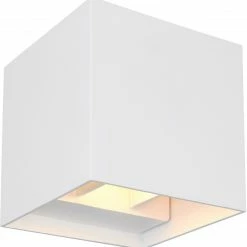 LED-Außenleuchte - weiß - Aluminium - 10 cm
